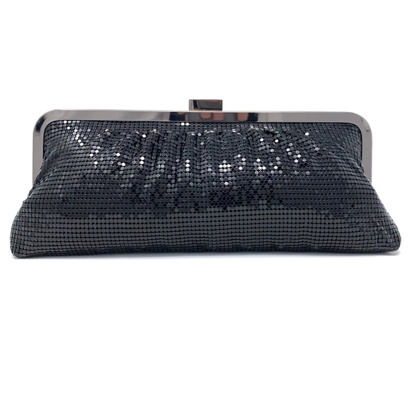 Jennifer Lopez Clutch Wallet Sequin Black Glossy - Picture 4 of 5